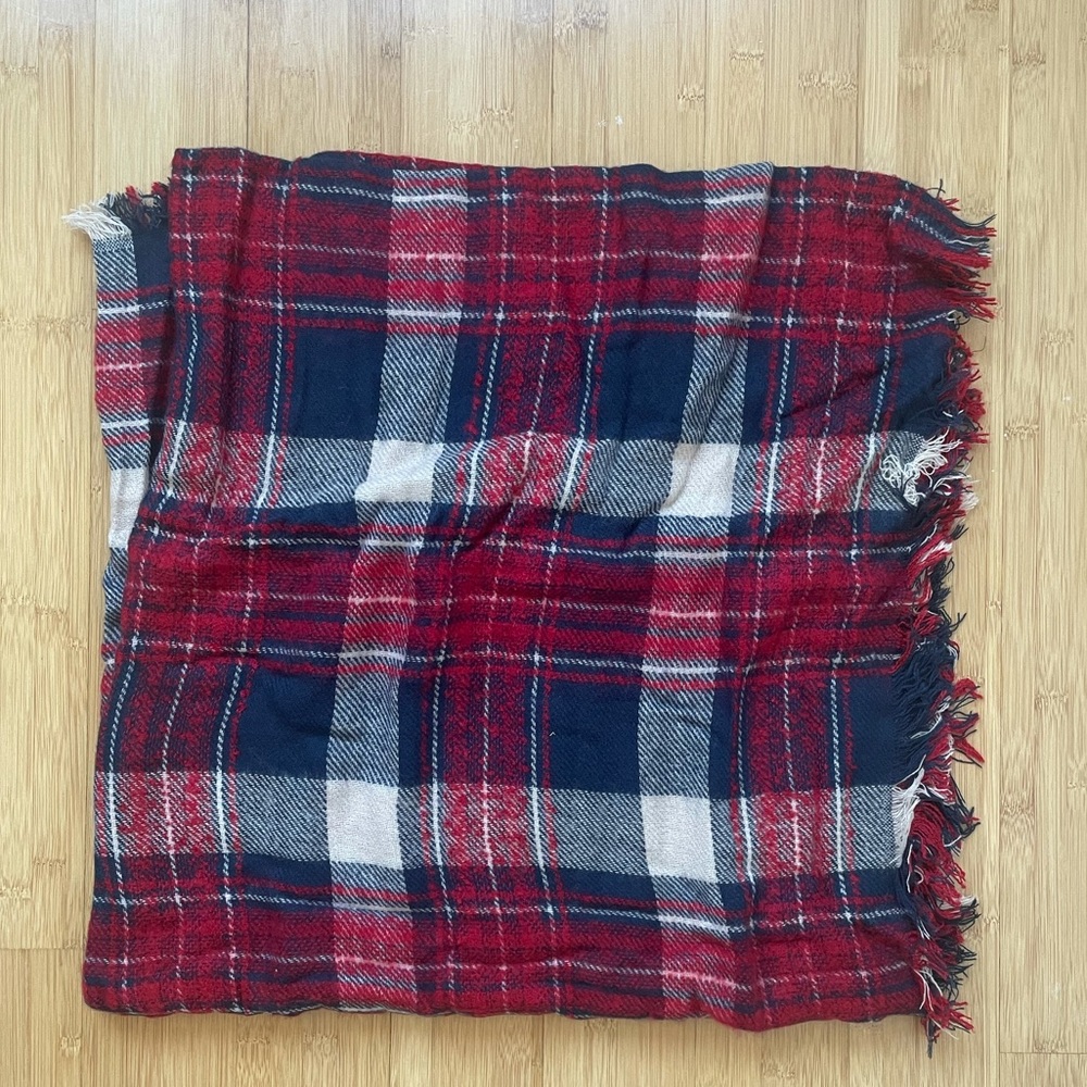 Zara Plaid Blanket Scarf
